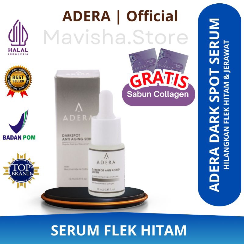 BELI 2 GRATIS 1 PAKET FLEK HITAM Adera Serum Dark Spot Super Cepat Hilangkan Flek Membandel Jerawat 