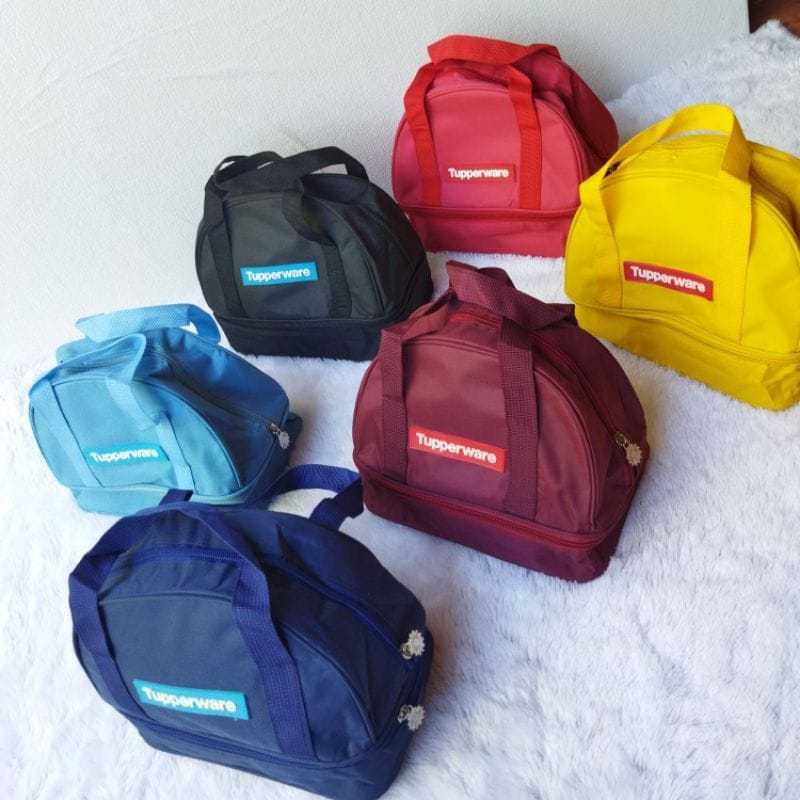 Tas Bekal Makan CNC Double Motif Kotak Tupperware Murah