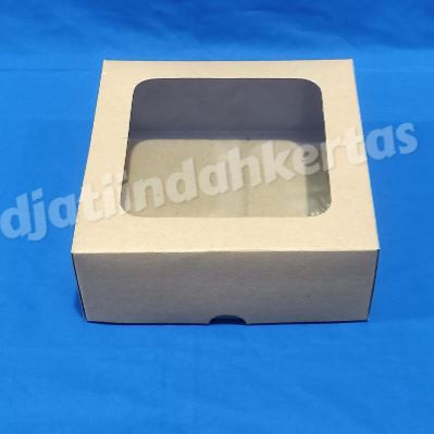 

Kardus coklat window ukuran [ 20X20 ] per pcs (ECER)