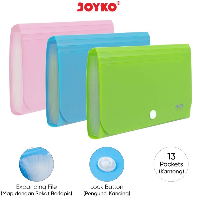 

Siap Kirim Expanding File Joyko EF1218 Map Harmonika Giro 13 Pocket