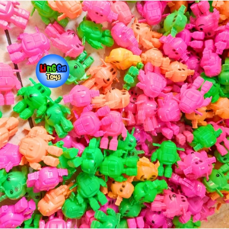 50 Pcs mainan robot super wings / robot plastik