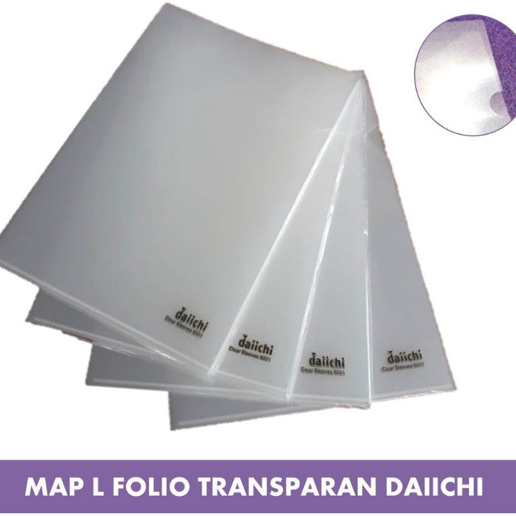 

Lagi Bagus Map LClear Sleeves Transparant Daiichi A4 Dan F4 1pak12pcs