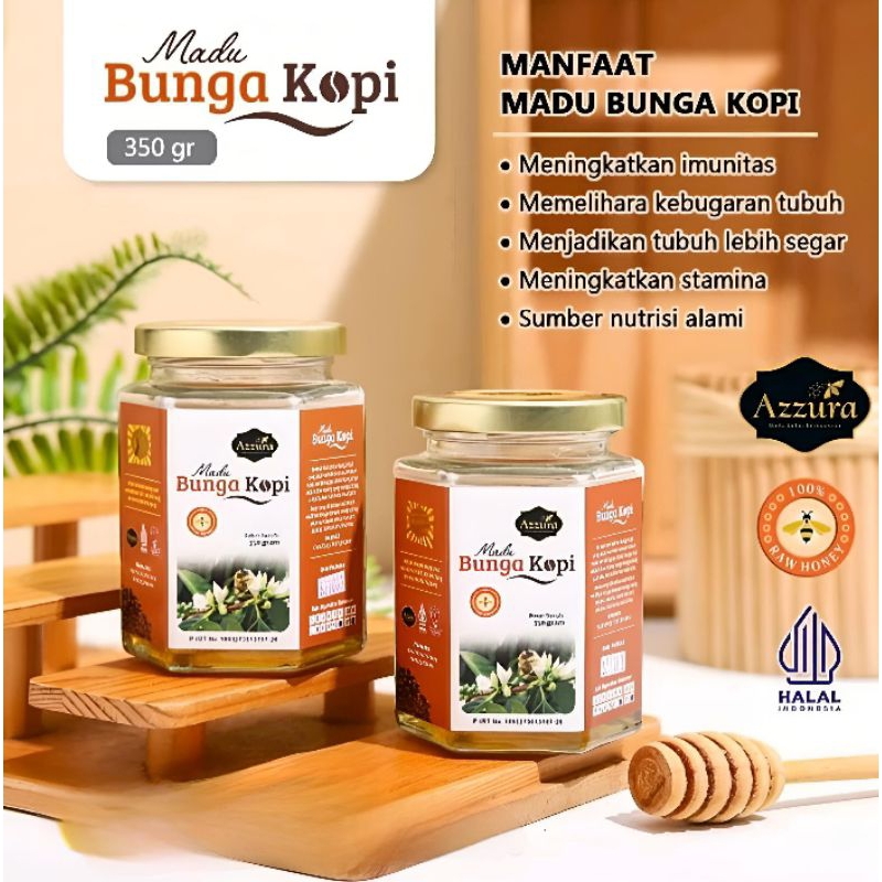 

Madu Azzura EXTRACT BUNGA KOPI 350 ml Original Raw Honey