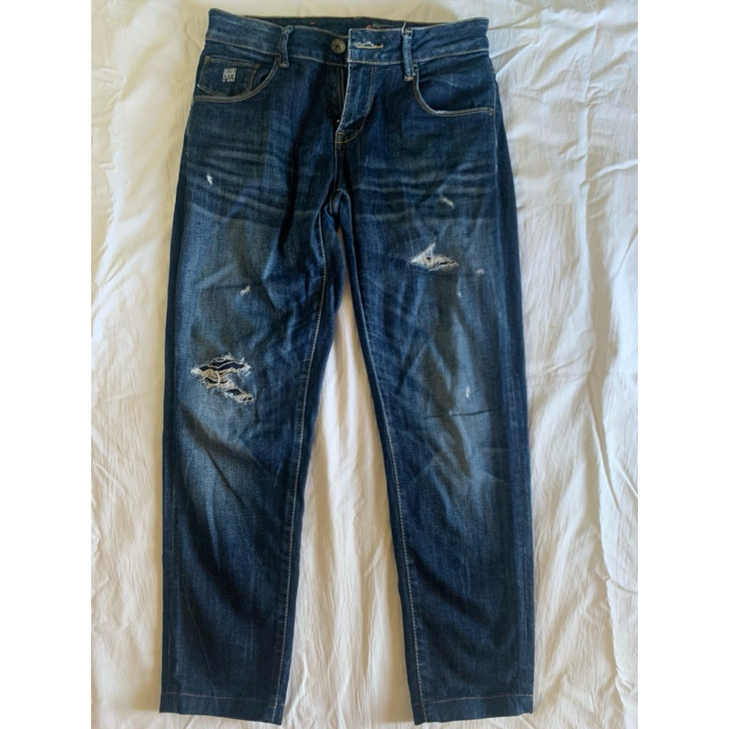 celana logo jeans wanita preloved