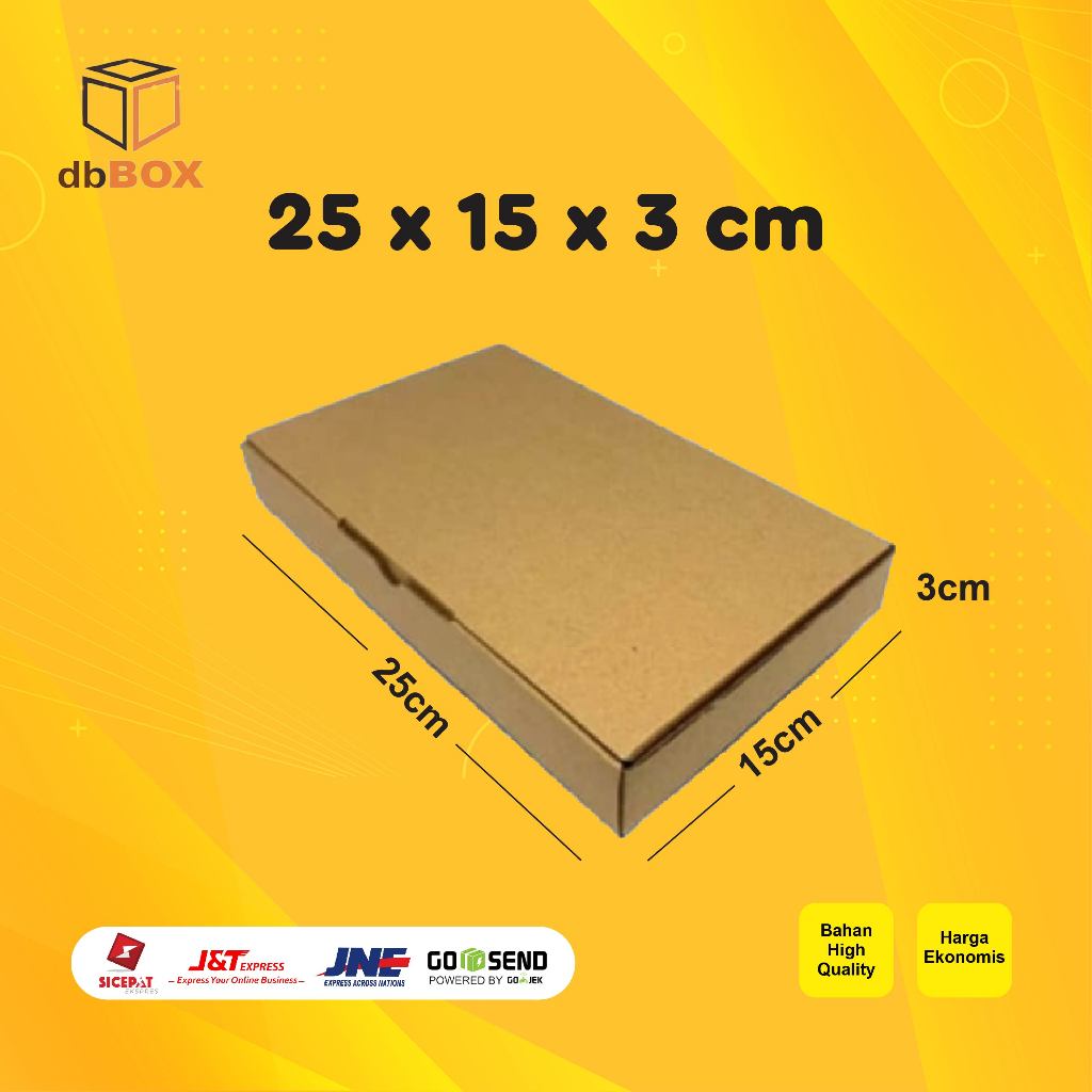 

Kardus 25x15x3 cm | Box Die Cut dan Easy Usage | Box Aksesories