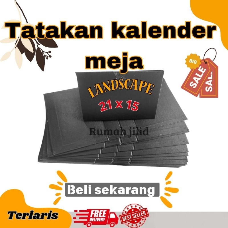 

TATAKAN KALENDER MEJA/ Kaki kalender meja landscape ukuran 21x15. tersedia BOT 30 & BOT 40