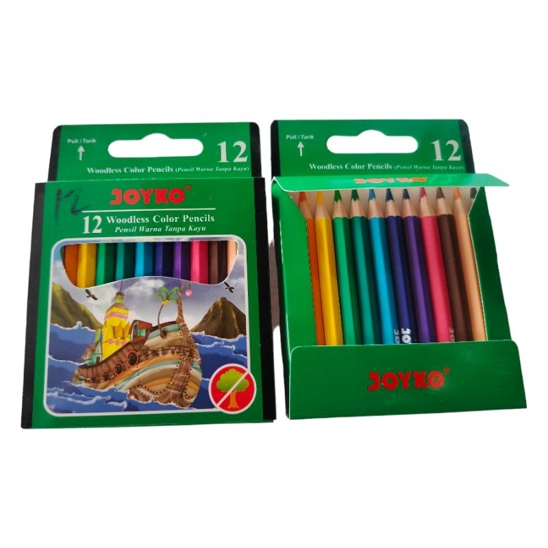 

JOYKO pensil warna tanpa kayu woodless color pencils