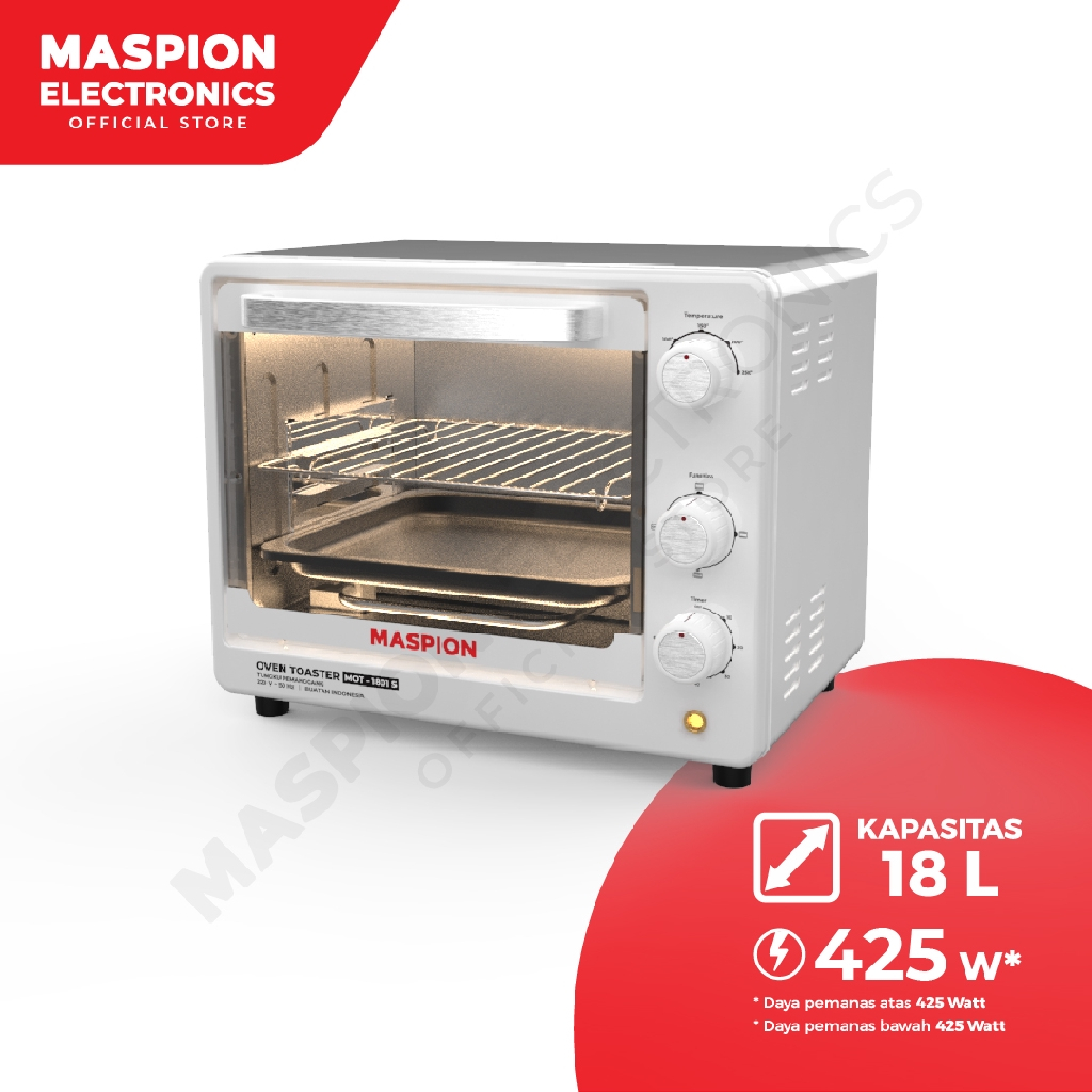 Oven Listrik Maspion MOT-1801S // Oven Toaster Tungku Pemanggang 18 Liter