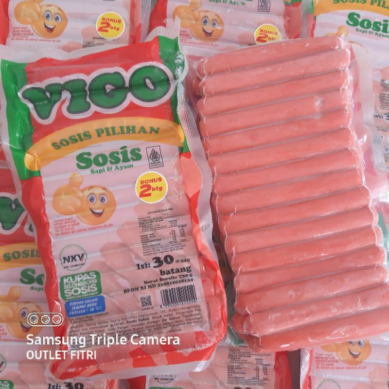 

[720gr] VIGO Sosis Long - Sapi & Ayam