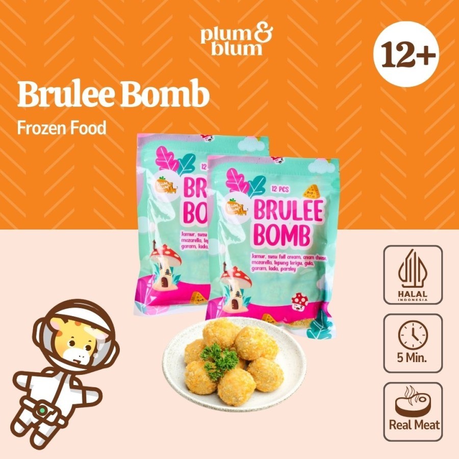 

Plum & Blum Frozen Brulee Bomb Mozzarella Cheese Mushroom