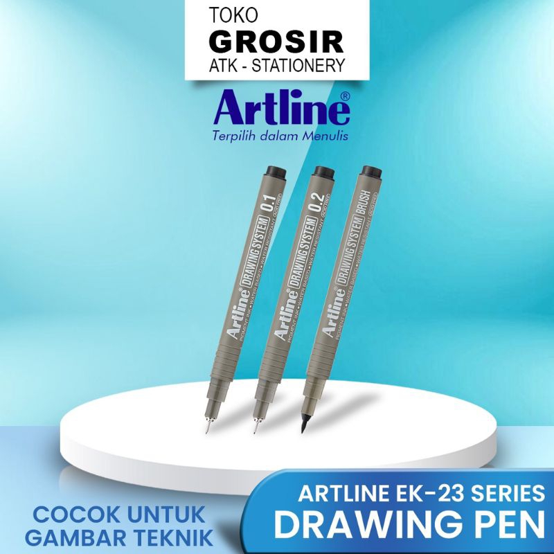

Artline - Pulpen Drawing Pen Artline EK-23 0.03 / 0.05 / 0.1 / 0.2 / 0.3 / 0.4 / 0.5 / BR - ATJ