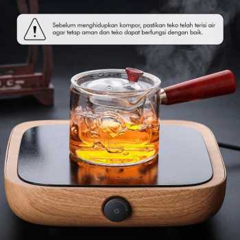 TD-DA One Two Cups Teko Pitcher Teh Chinese Tea Tahan Panas Api 500ml Filter - BR-218