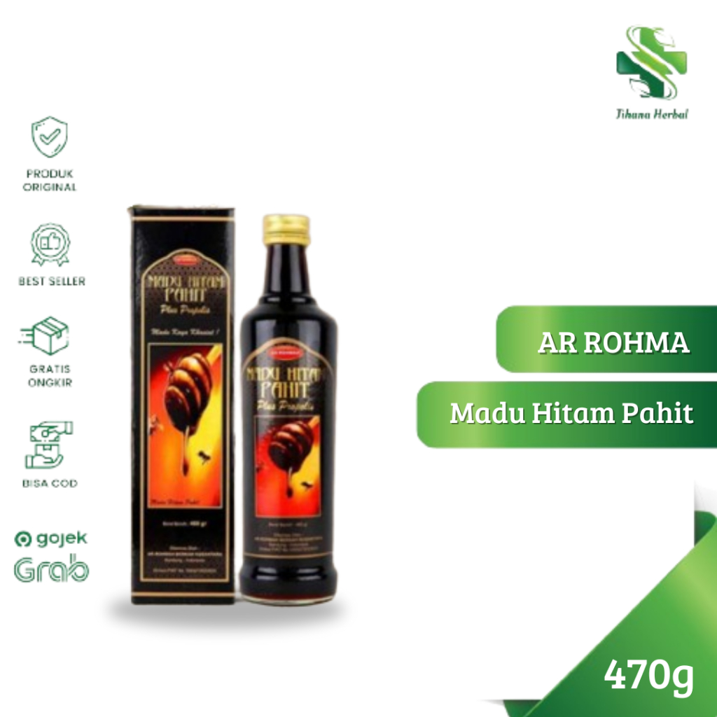 

RK60 Madu Hitam Pahit Ar Rohmah Original - Atasi Kolesterol Jahat - 470 Gr - 750 Gr