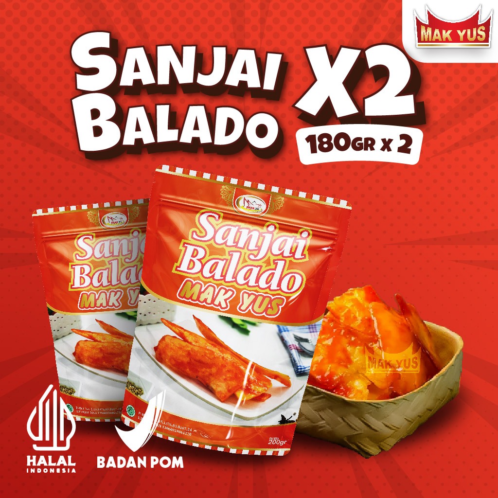 

Keripik Balado panjang / sanjai balado - 2pcs