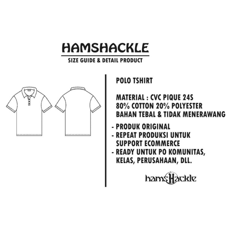 Hamshackle - Polo Shirt - Kaos Polo Almond Brown