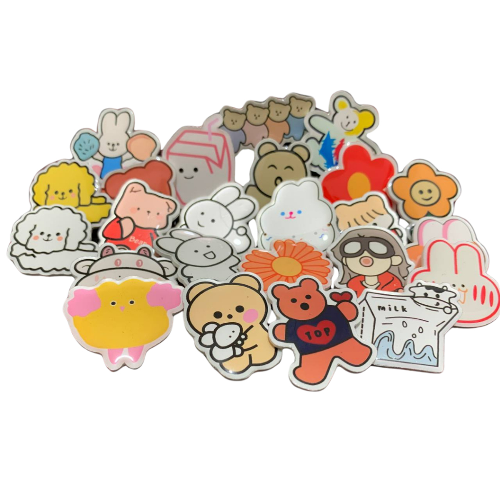 Pin Akrilik Bros Lucu Akseoris Untuk Tas