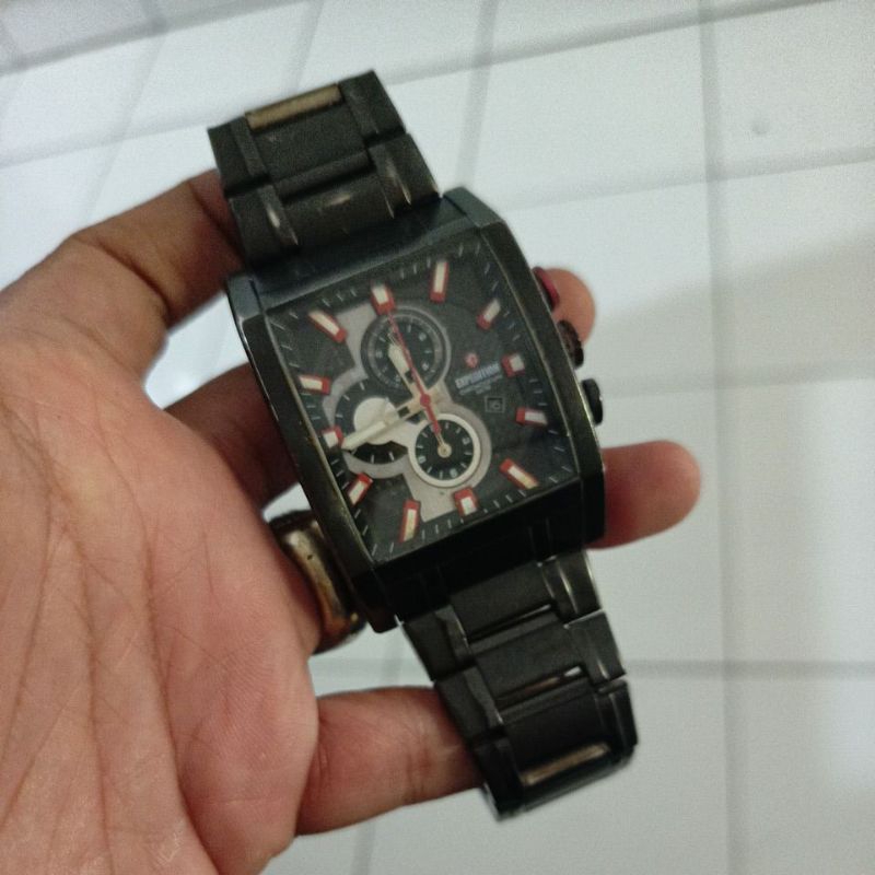 jam tangan kotak original expedition chronograph preloved second bekas