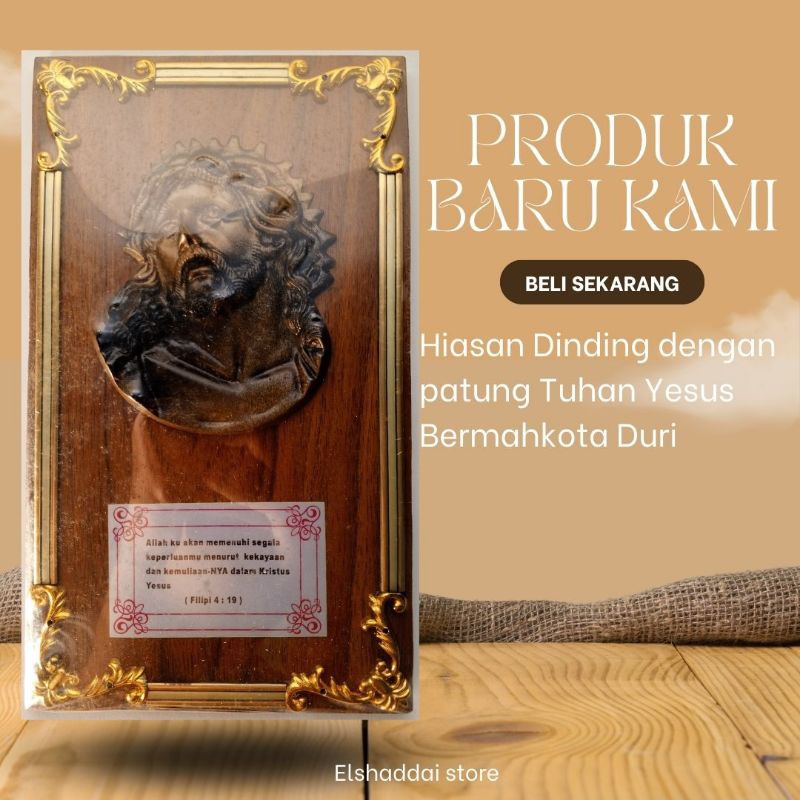 Hiasan dinding Yesus Mahkota Duri
