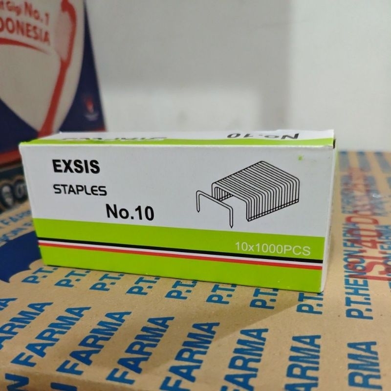 

EXSIS ISI STAPLES isi 10 kotak @1000 Pcs