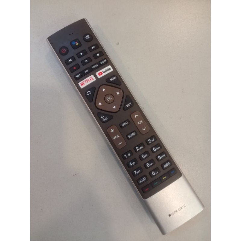 REMOT TV SANYO AQUA ANDROID SMART TV LCD LED HTR - U27E