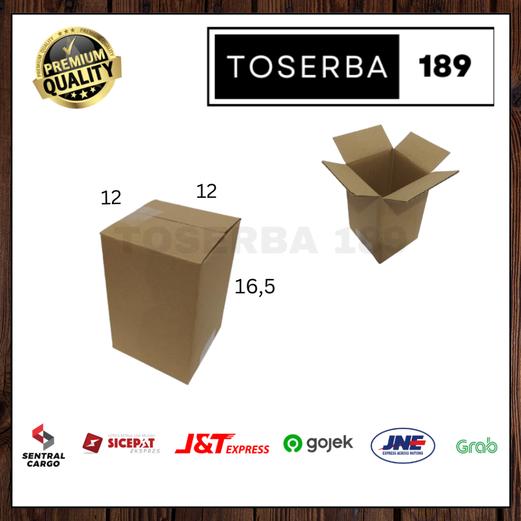 

Kotak kardus box packing uk 12x12x16,5 SHEET POLOS