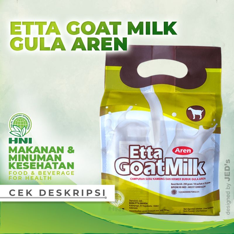 

ETTA GOAT MILK AREN - Susu Kambing Bubuk HNI / HPAI