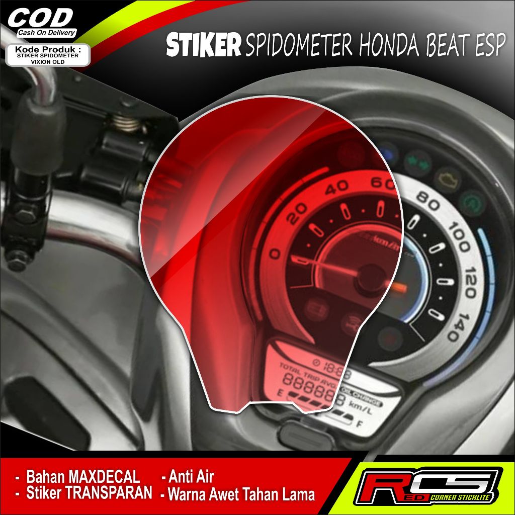 STIKER / SMOKE SPIDOMETER SCOOPY / STIKER PELINDUNG SPIDOMETER SCOOPY.