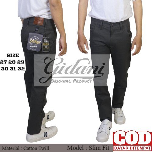 PROMO LEBARAN  Chino Panjang Celana Chino Panjang Pria 100% Original Gidani Chino Basic Pants