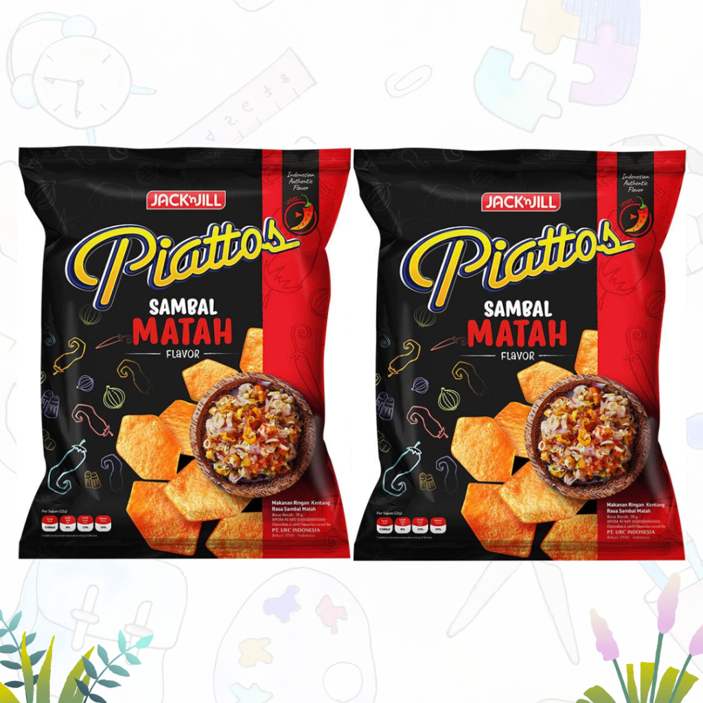 

Piattos Snack Kentang Rasa Sambal Matah 70gr (pcs)