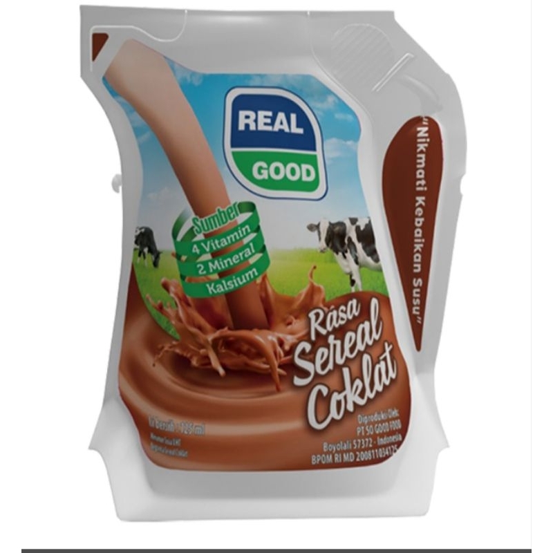 

Real good susu uht sereal cokelat 125 ml