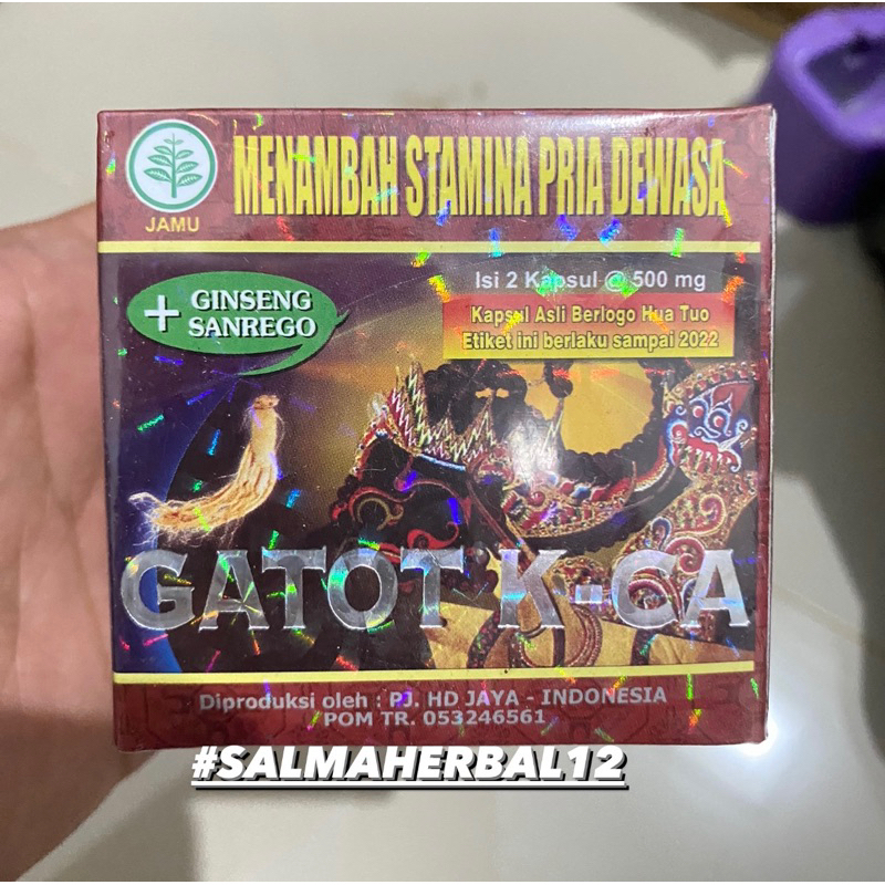 Kapsul Gatot KCA GATOTKACA KAPSUL GATOT KACA HERBAL K-ca Original 100% Jamu Obat Herbal Pria Dewasa 