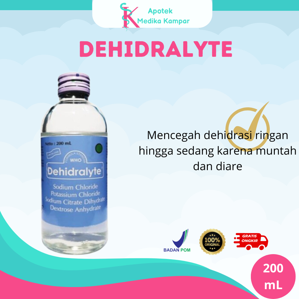 Dehidralyte Cairan Oralit Mencret Anak 200 ml