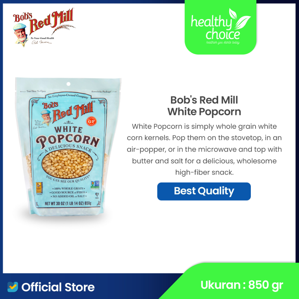 

Bob's Red Mill White Popcorn 850 gr