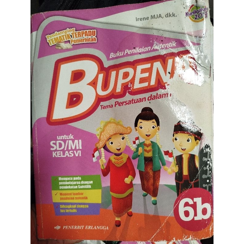 buku bupena kelas 6 sd erlangga kurikulum 2013
