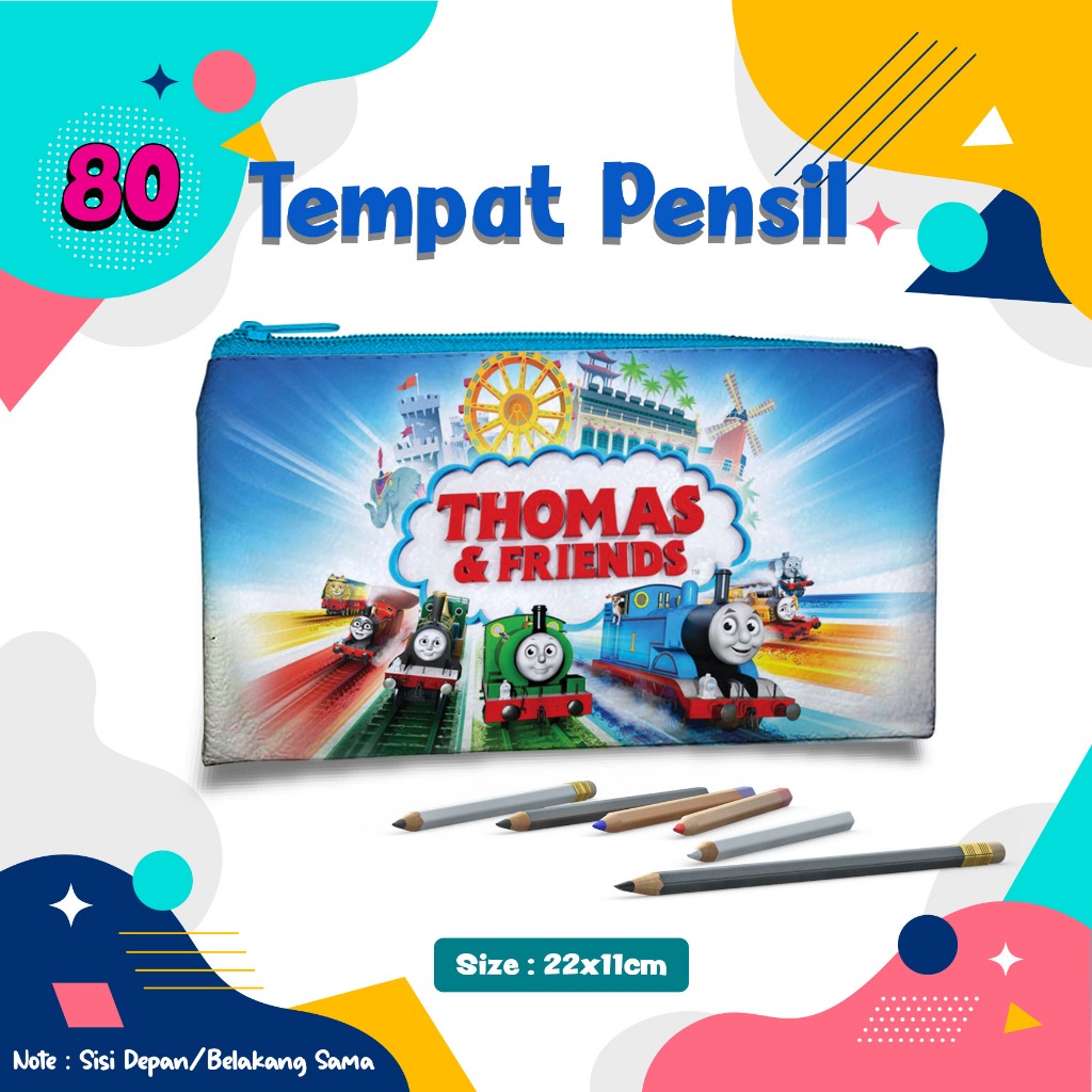 

Pencil Case motif thomas & friend 080 Animal Cute Tempat Pensil Kostak Kotak wadah Pouch dompet