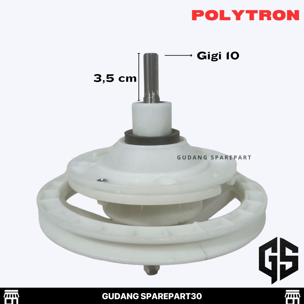 Gearbox Mesin Cuci Polytron 2 Tabung