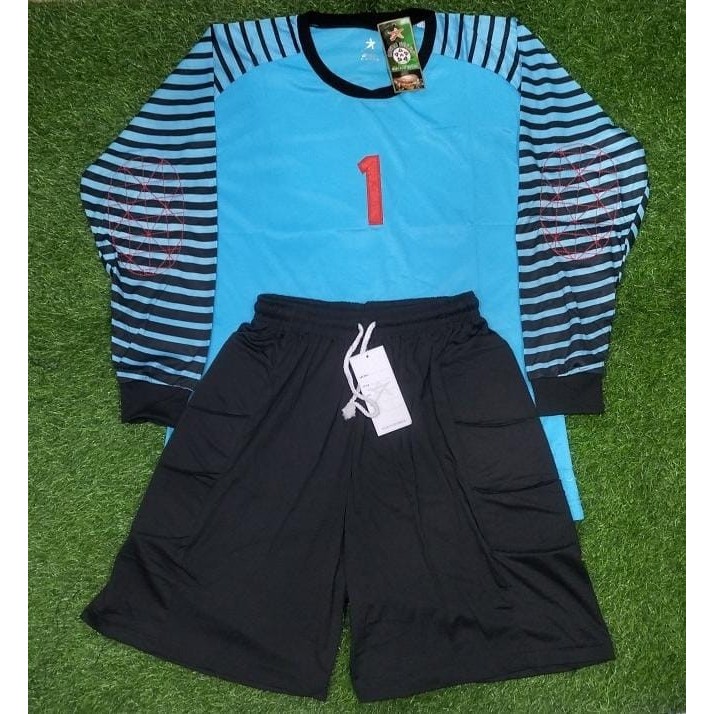 SETELAN BAJU BOLA KIPER JERSEY KIPER DEWASA IMPORT NOMOR PUNGGUNG 1