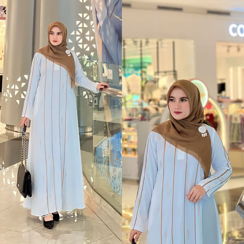 Abaya NAYRA / Abaya Jetblack / Abaya Putih / Abaya set Hijab / Gamis Putih / Dress Putih / Gamis Haj