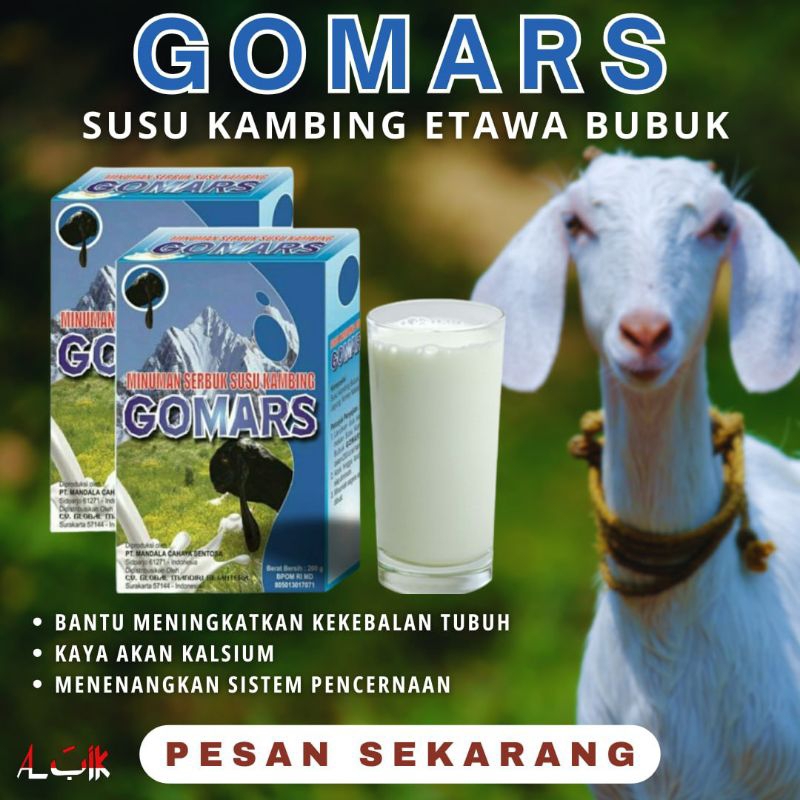 

Grosir Gomars Susu Kambing Etawa Asli