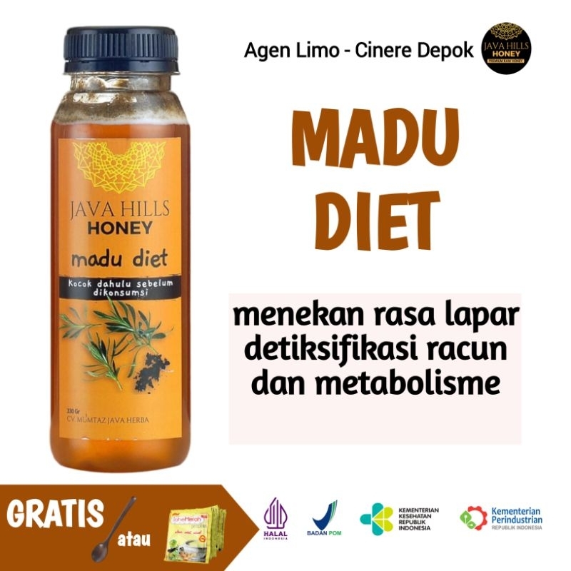 

Madu Diet Herbal Madu Pelangsing Detox Tubuh kemasan 320 gr