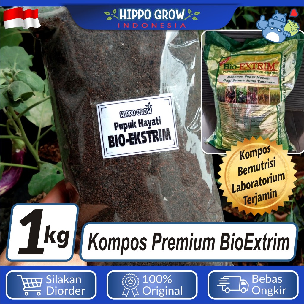 1 kg - Pupuk Hayati Majemuk Organik Original BIO-EXTRIM Kemasan 1kg Siap Pakai
