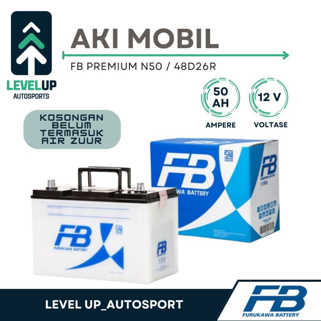 Aki FB N50 48D26R 50Ah Aki Basah