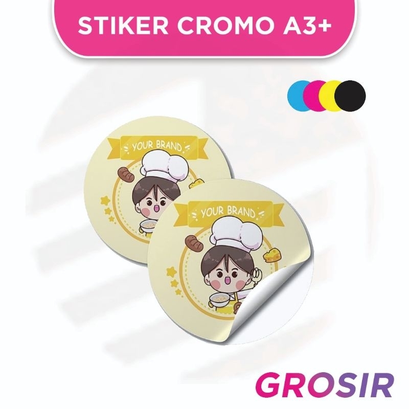 

GRATIS DESIGN Cetak Stiker Merek Custom A3+ Grosir