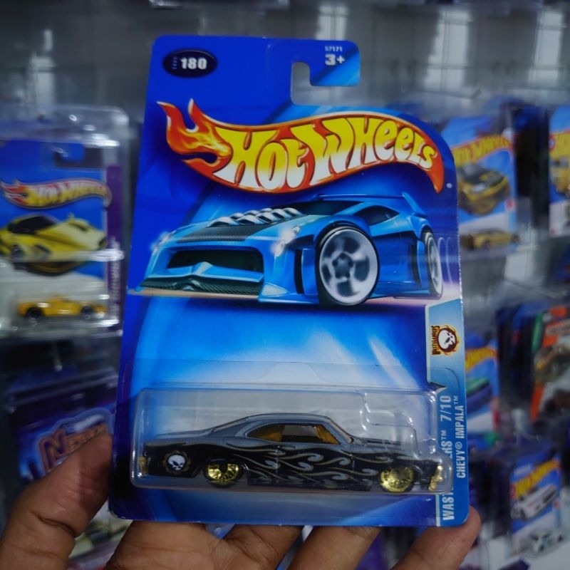 Hot Wheels 65 Chevy Impala Blue Card