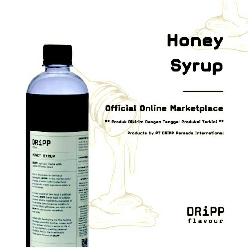 

DRiPP Honey Syrup - Sirup Madu 760 ml