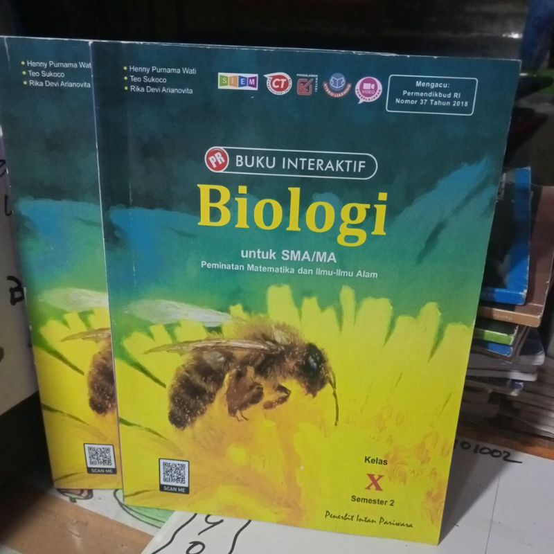 BUKU INTERAKTIF BIOLOGI UNTUK SMA KELAS X/10/1 SEMESTER 2 REVISI K13 PENERBIT INTAN PRAWIRA