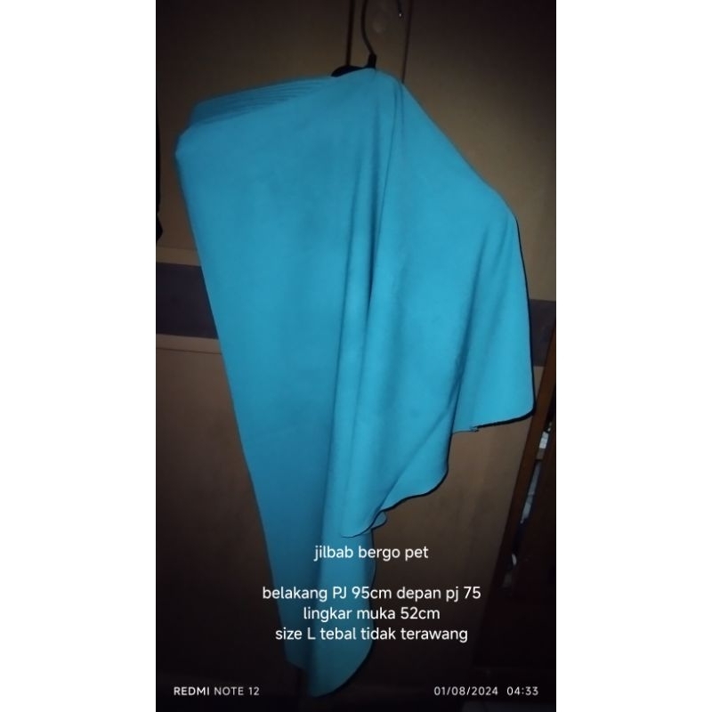 jilbab bergo pet antem hijau tosca