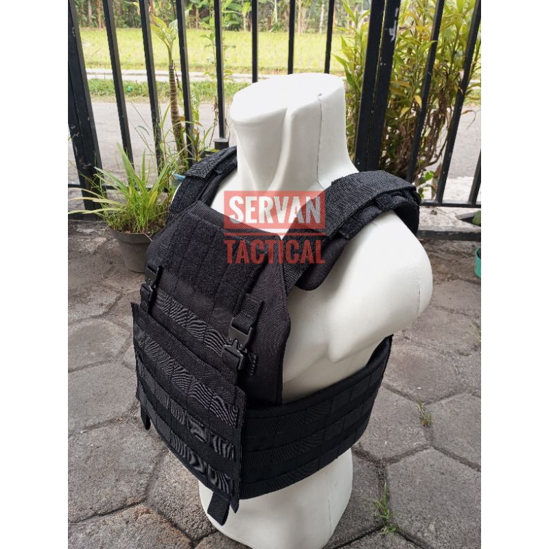 Rompi Tactical Polos Tanpa Pouch BodyVest Ringan Belum termasuk plat baja Body vest Quick realese