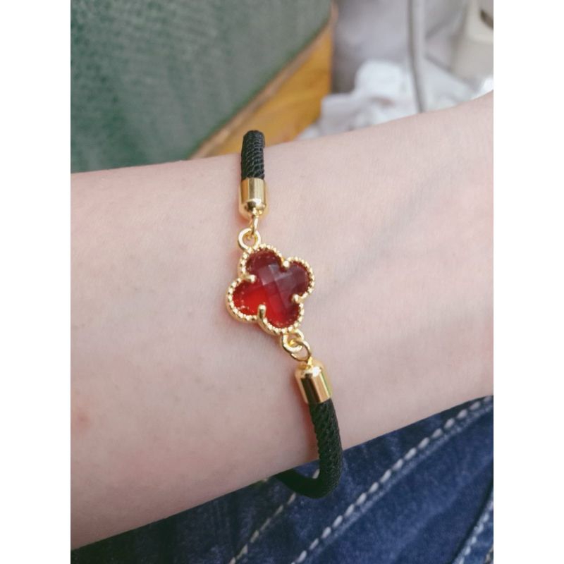 Gelang clover// gelang tali clover // gelang viral