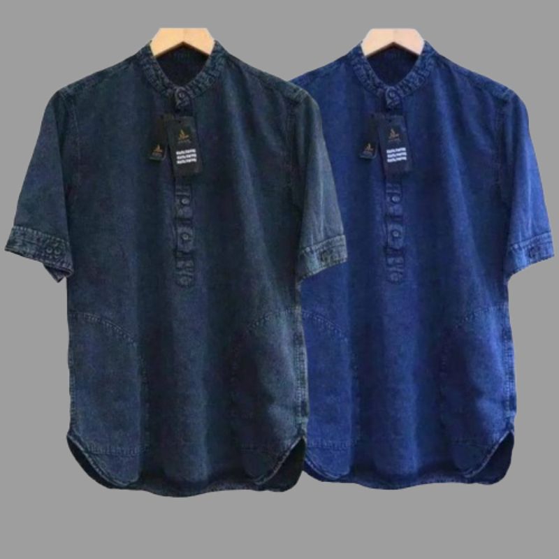 Koko Kurta Jeans pria/Koko Kurta lengan pendek/Kurta Jeans pria premium Quality